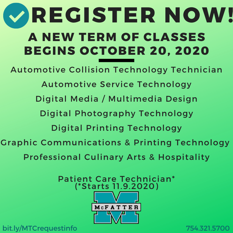 october 2020 register now