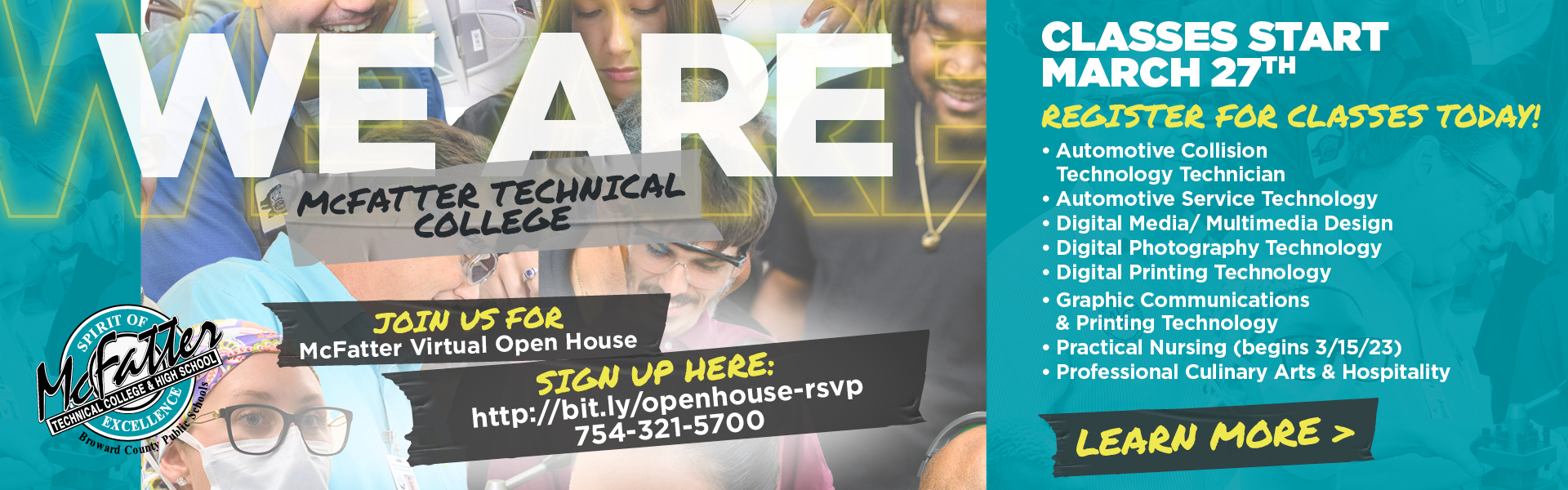 Classes start march 27th