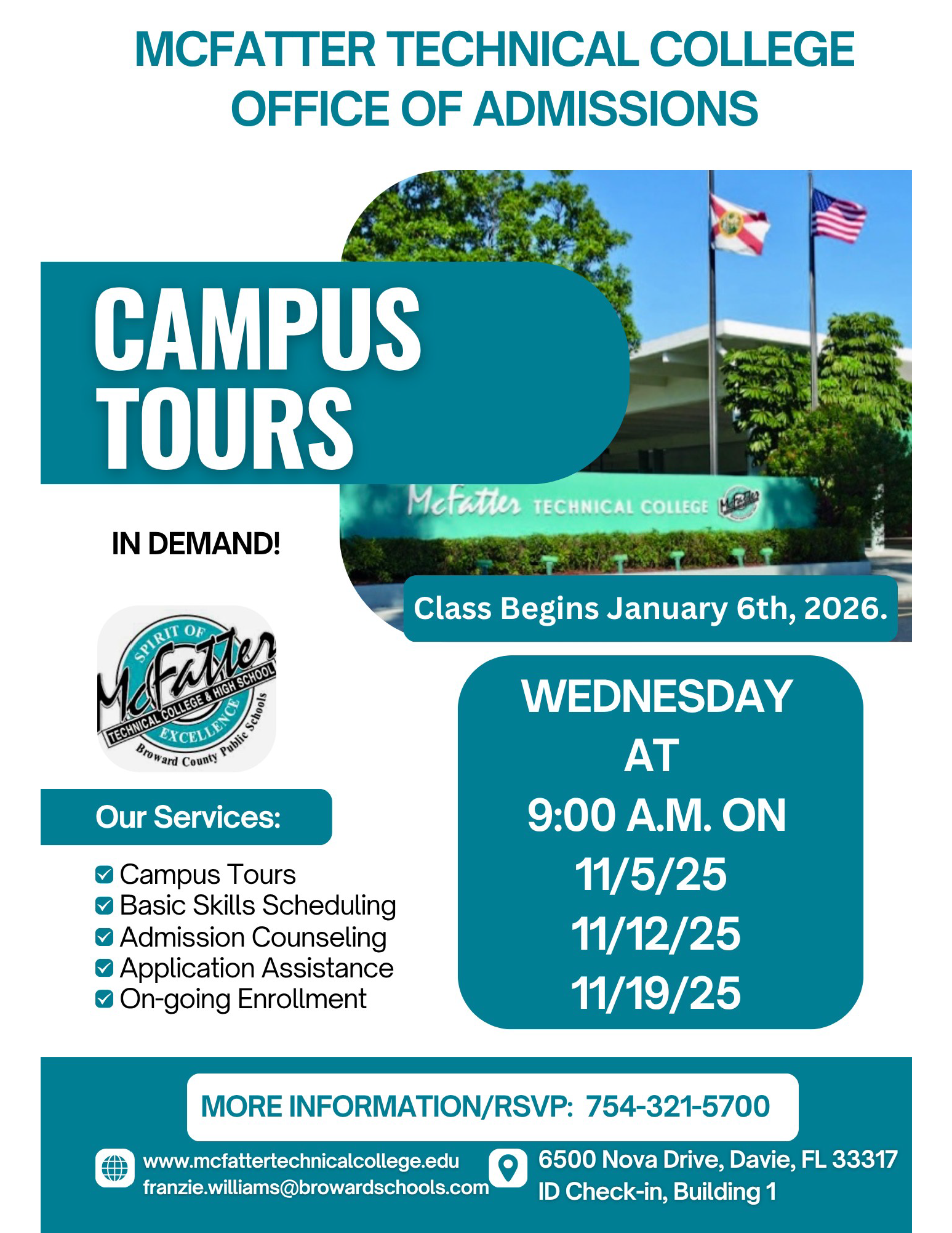 McFatter Campus Tours - September 2025
