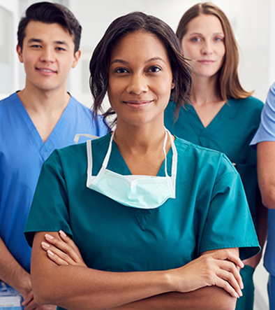 group of nurses studying for the TEAs prep class